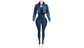 "Pre-Order" Blue Two-Piece Jumpsuit & Jacket Set