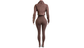 "Pre-Order" Brown Two-Piece Jumpsuit & Jacket Set