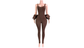 "Pre-Order" Brown Two-Piece Jumpsuit & Jacket Set