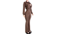 "Pre-Order" Cocoa Two-Piece Jumpsuit & Zip-Up Jacket Set