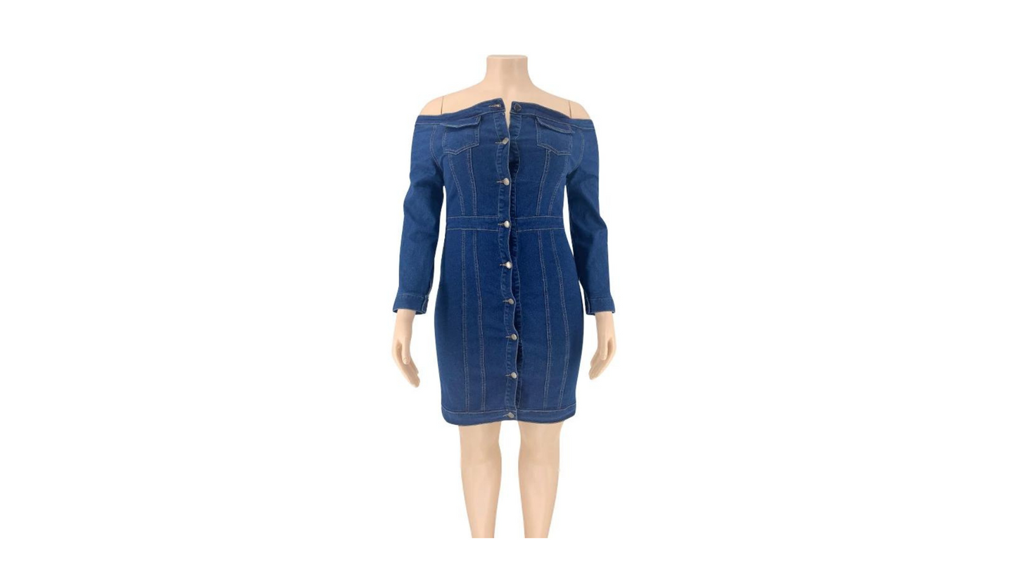 "Halo Dream +" - Denim Dress