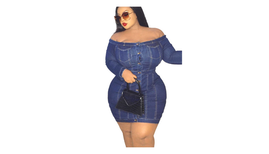 "Halo Dream +" - Denim Dress